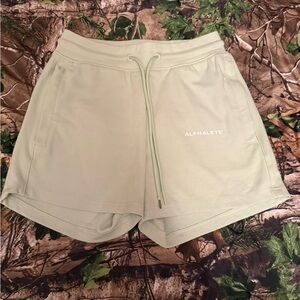 Alphalete Women's Light Green Athletic Shorts